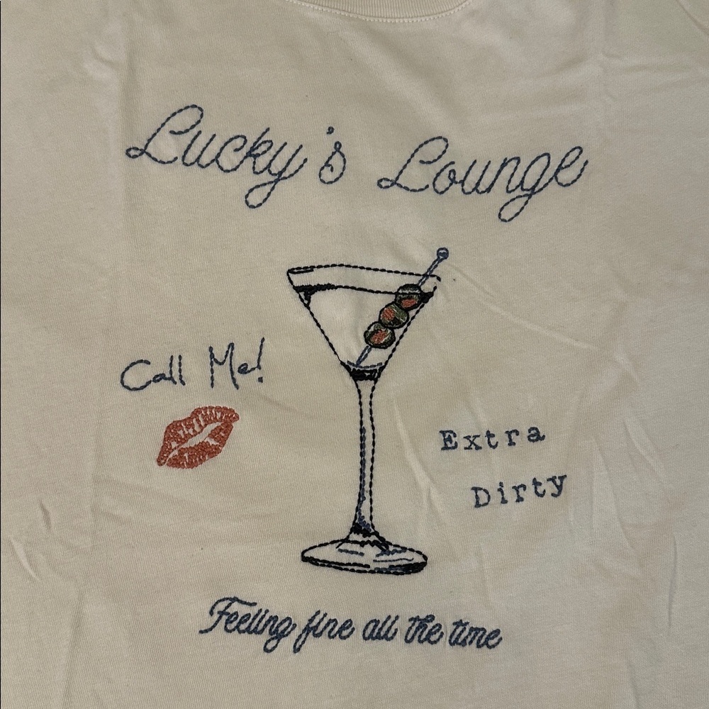 Lucky Brand “Lucky Cocktail” Graphic Sweatshirt – Size XXL - Picture 3 of 5